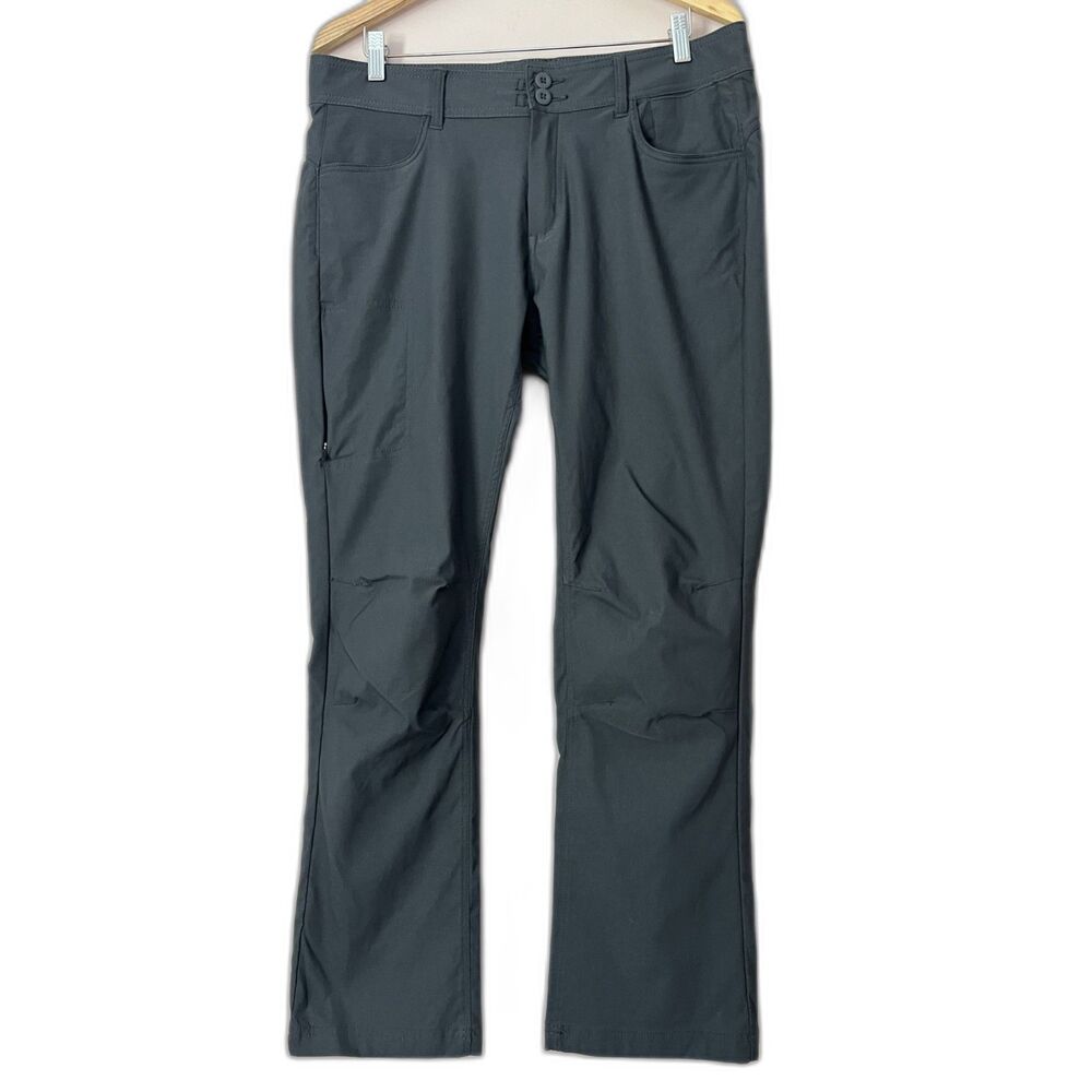 Prana Halle Pant Straight Leg Pant Sz 14 Gray Charcoal Hiking Gorpcore Stretch
